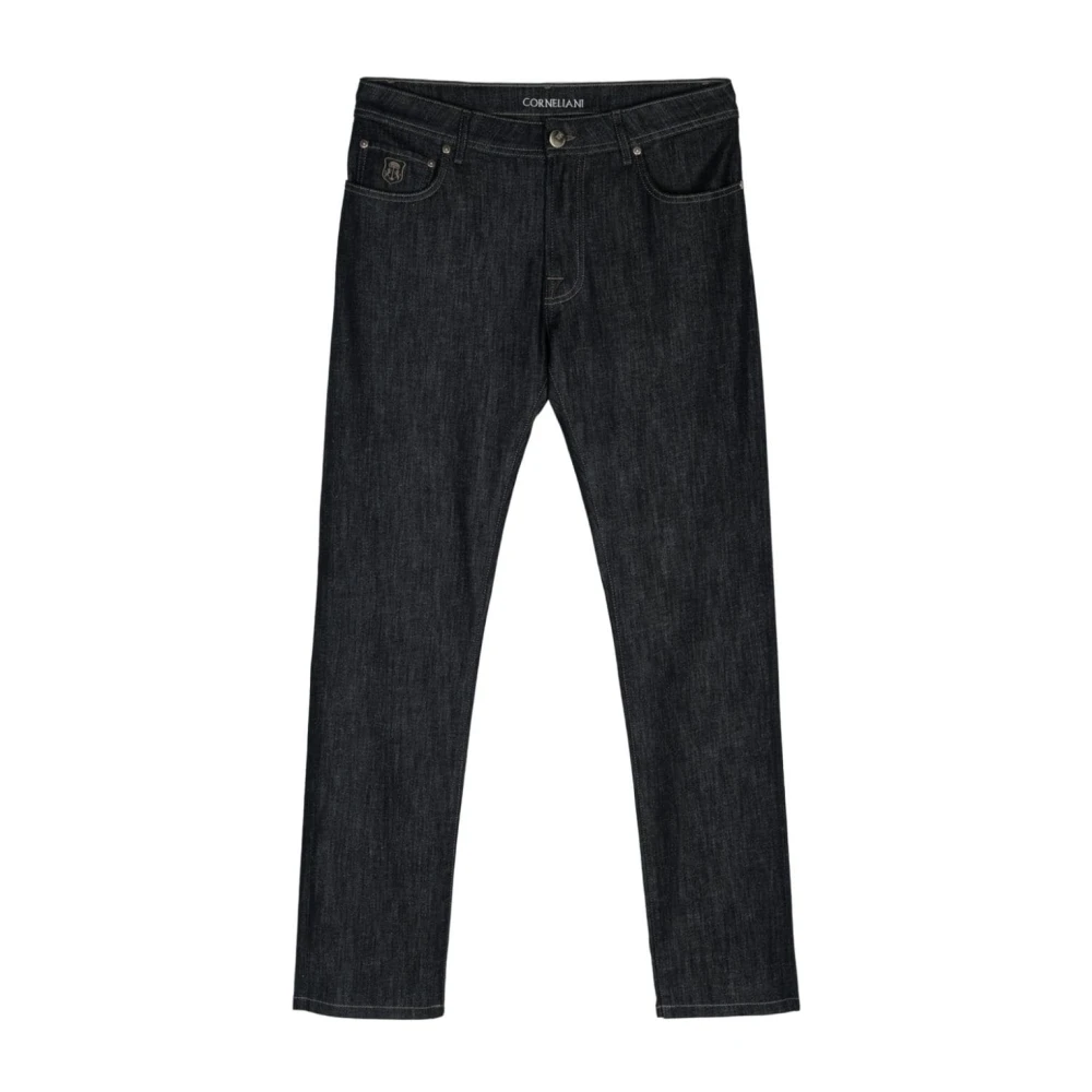 Corneliani Casual Straight Blauwe Jeans Blue Heren