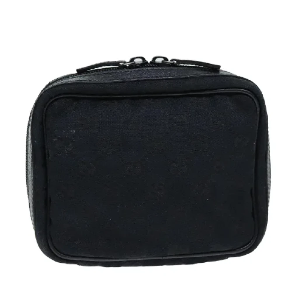 Gucci Vintage Pre-owned Canvas clutches Black Dames