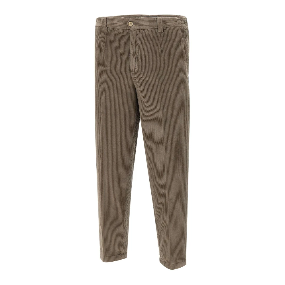 Briglia Ribfluwelen Broek Grijs Gray Heren