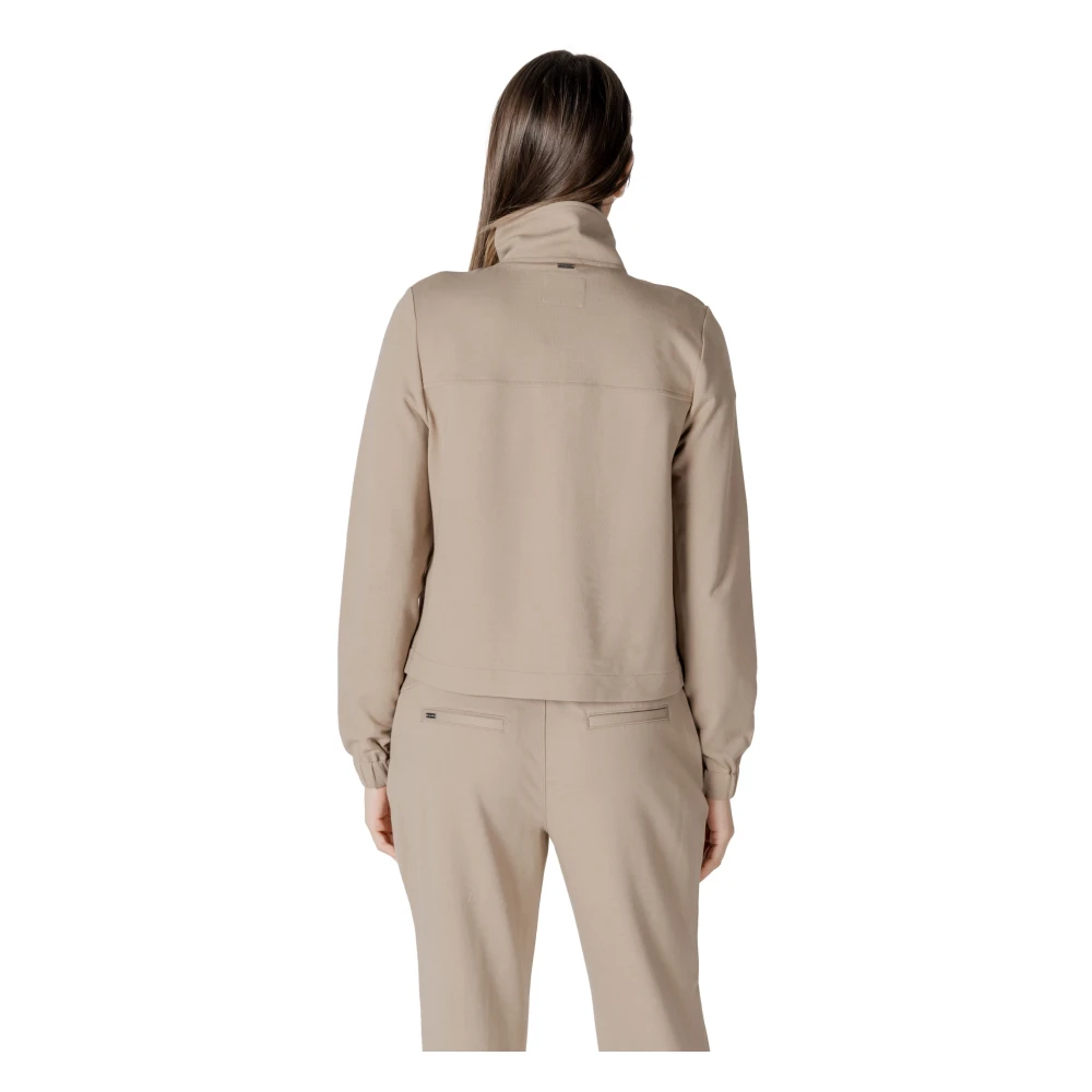 Street One Beige Blazer met rits en zakken Beige Dames