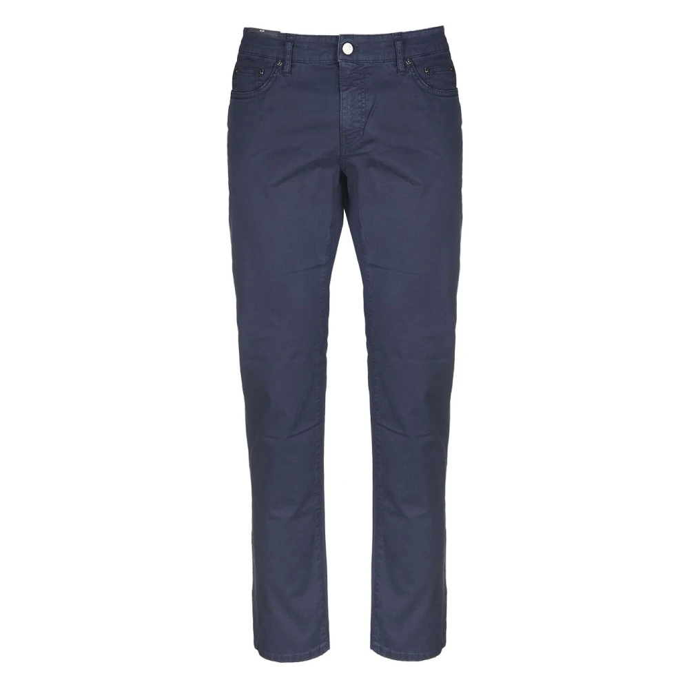 Pt Torino Men's Blue Straight Trousers, W31, Swing Slim Fit Jeans