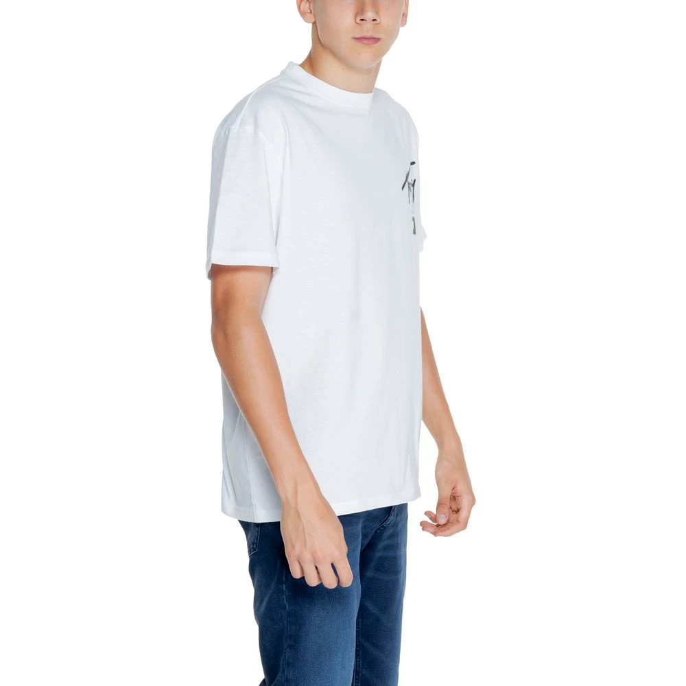 Tommy Jeans Gerecycled katoenen heren T-shirt White Heren