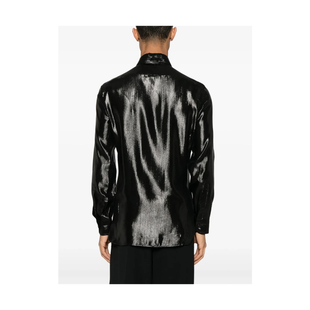 Tom Ford Zwarte Overhemd met Knopen en Manchetten Black Heren