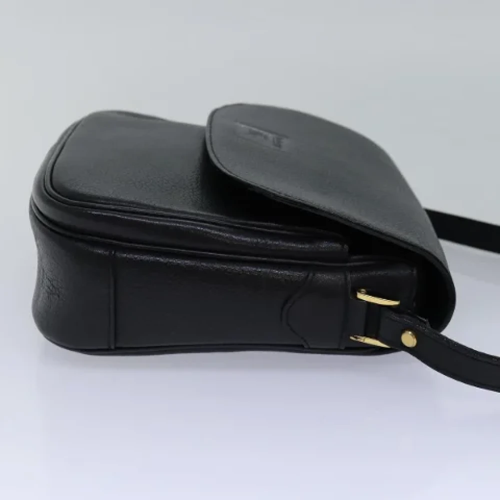 Burberry Vintage Pre-owned Leather shoulder-bags Black Dames