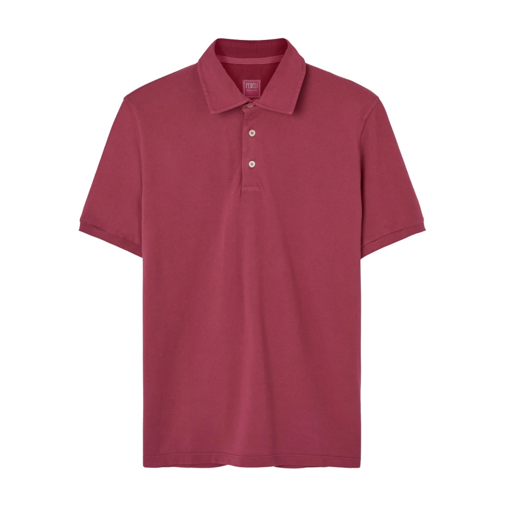 Fedeli - Tops > Polo Shirts - Red - Fedeli - Modalova