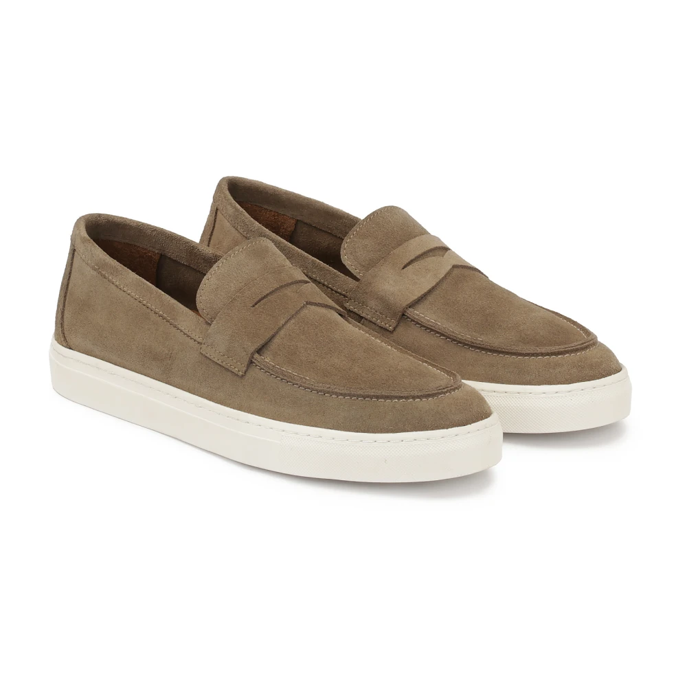 Kazar Taupe sneakers met slip-on bovenwerk Beige Heren