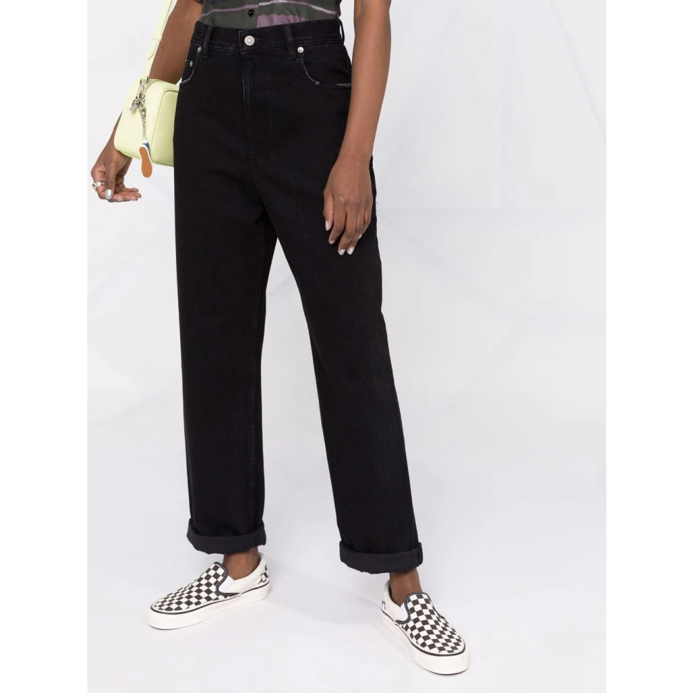 Golden Goose Zwarte Aw23 Straight Jeans Black Dames