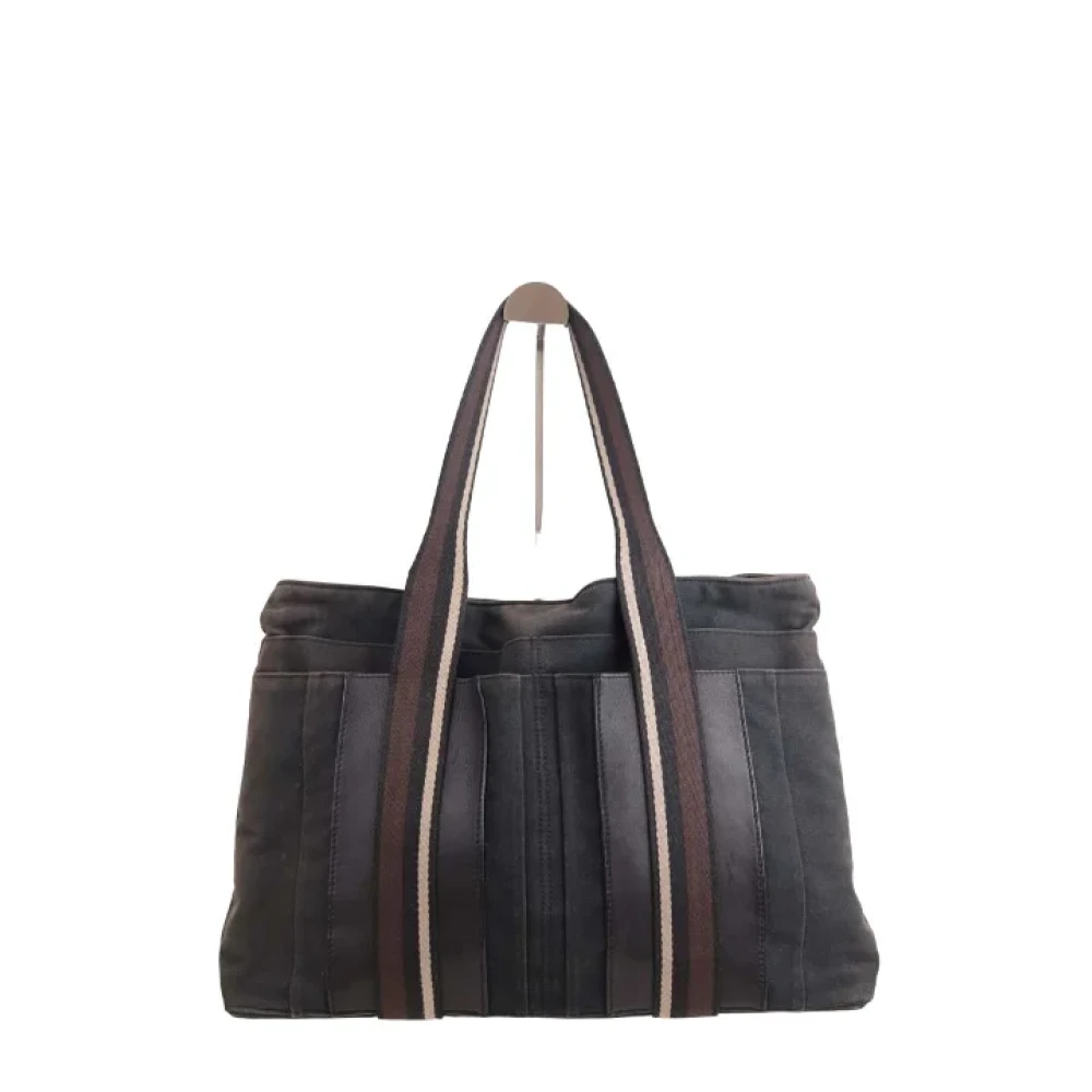Hermès Vintage Pre-owned Cotton totes Black Dames