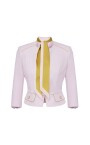 bicolor-crepe-jacket-with-removable-scarf