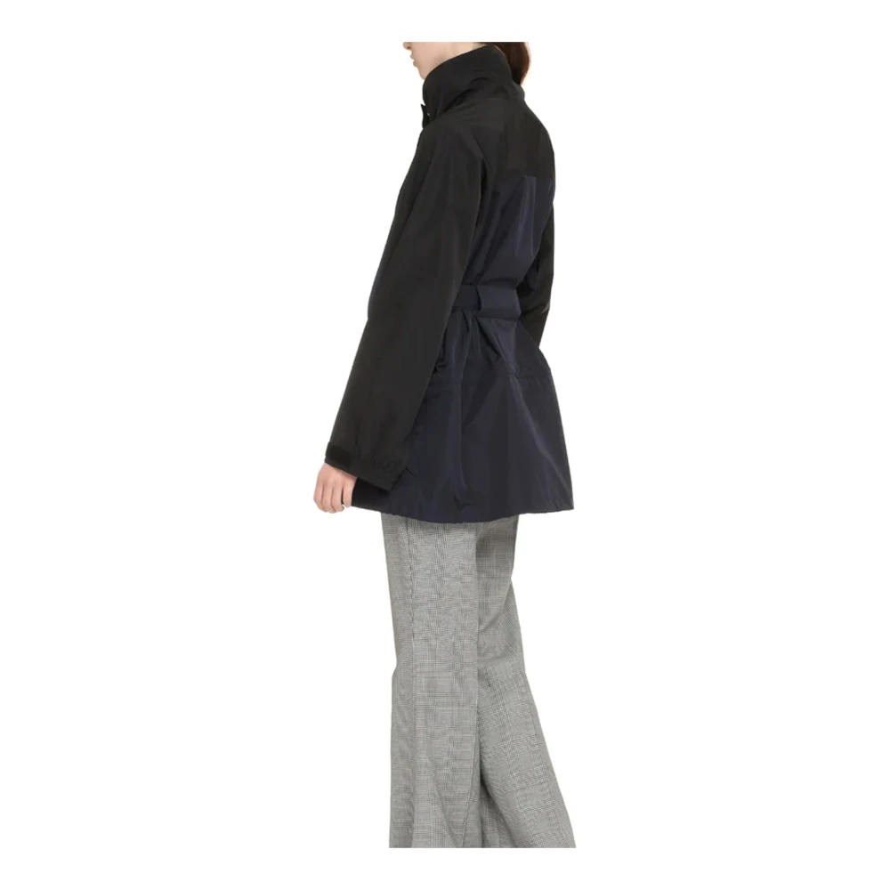 Prada Windjack met voorlogo reliëf Blue Dames