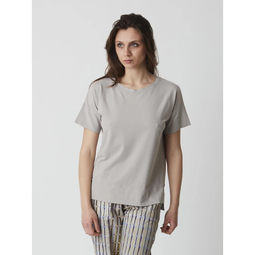 Alpha Studio Dames Crew Neck Jersey Gray Dames