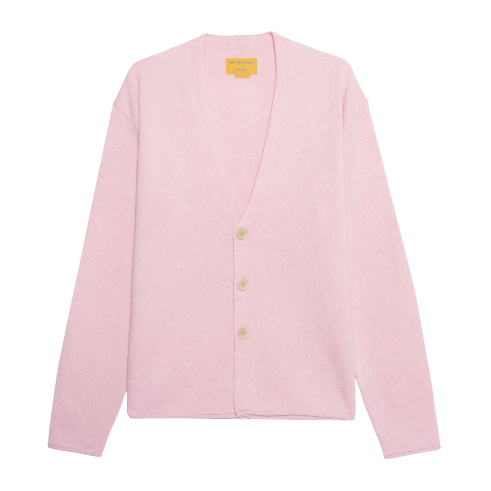 Guest In Residence Pink Cardigan - Male - Cashmere Knitwear - Xs - Knitwear