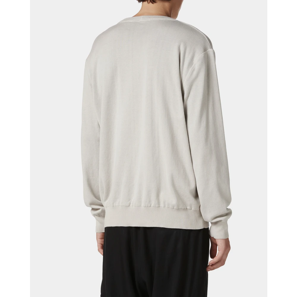 Iceberg IJsblauwe crewneck sweater in dubbel jacquard katoen met graphics Beige Heren