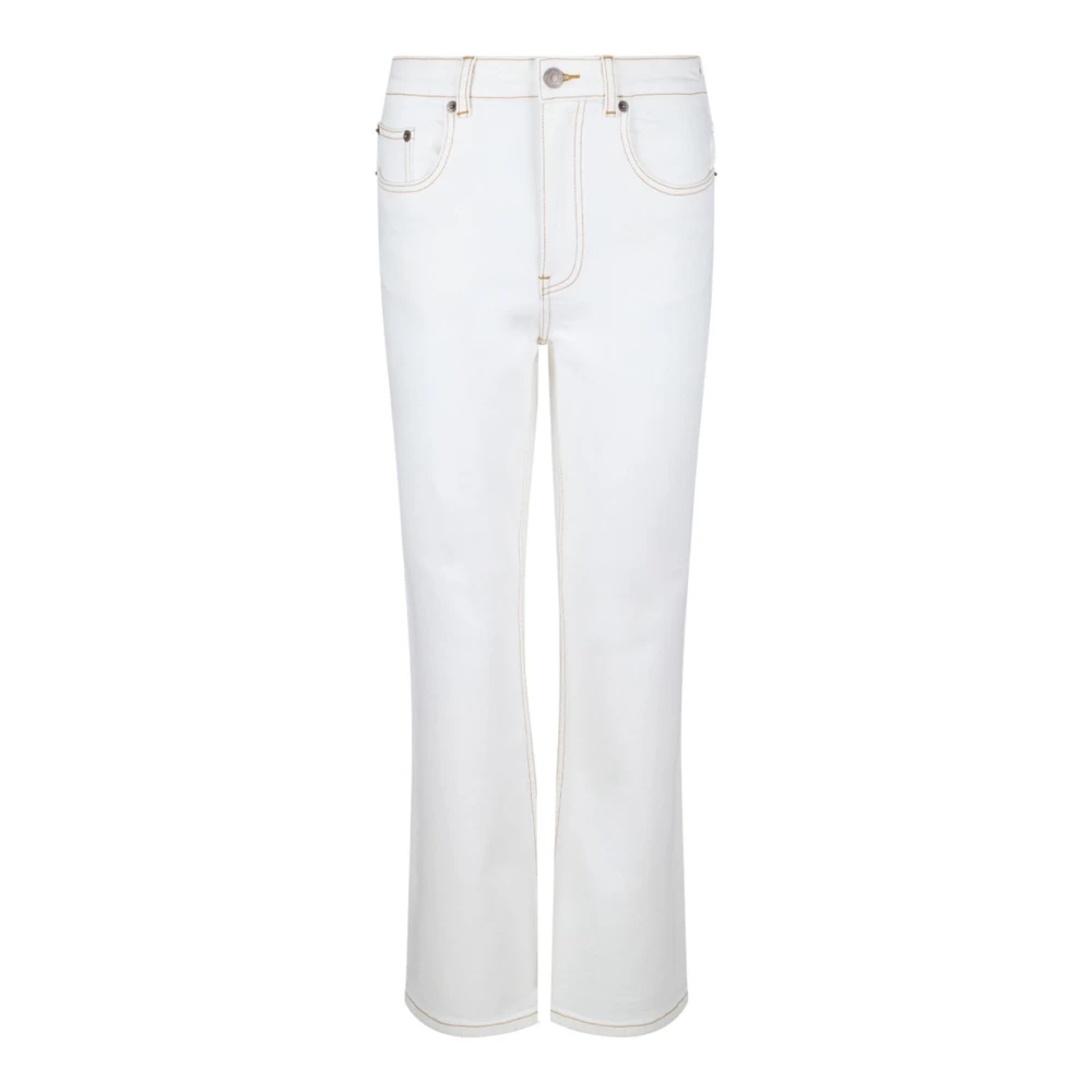 Tory Burch Women's White Stylish Denim Jeans - Bootcut Jeans - W28 - Jeans