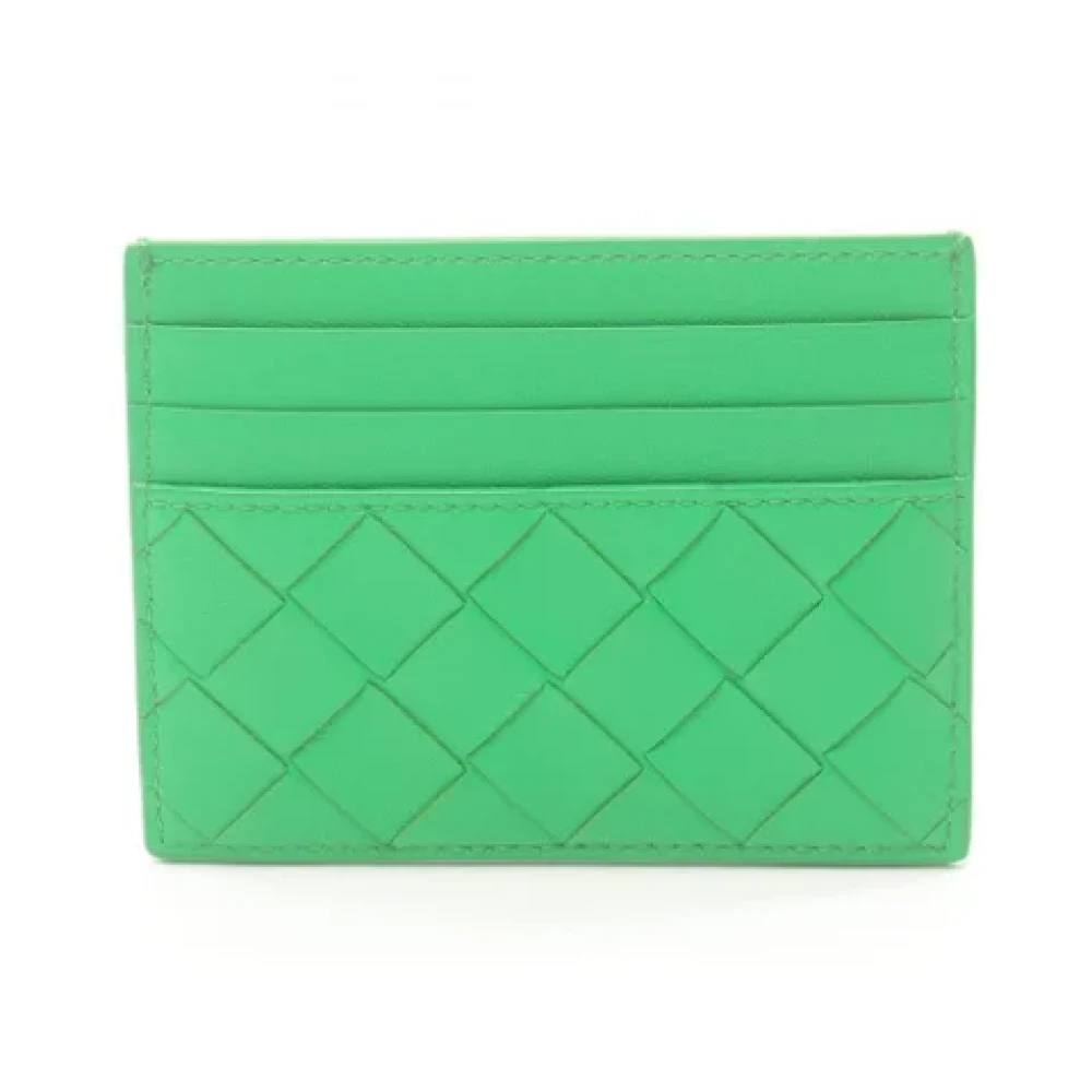 Bottega Veneta Vintage Pre-owned Leather wallets Green Dames