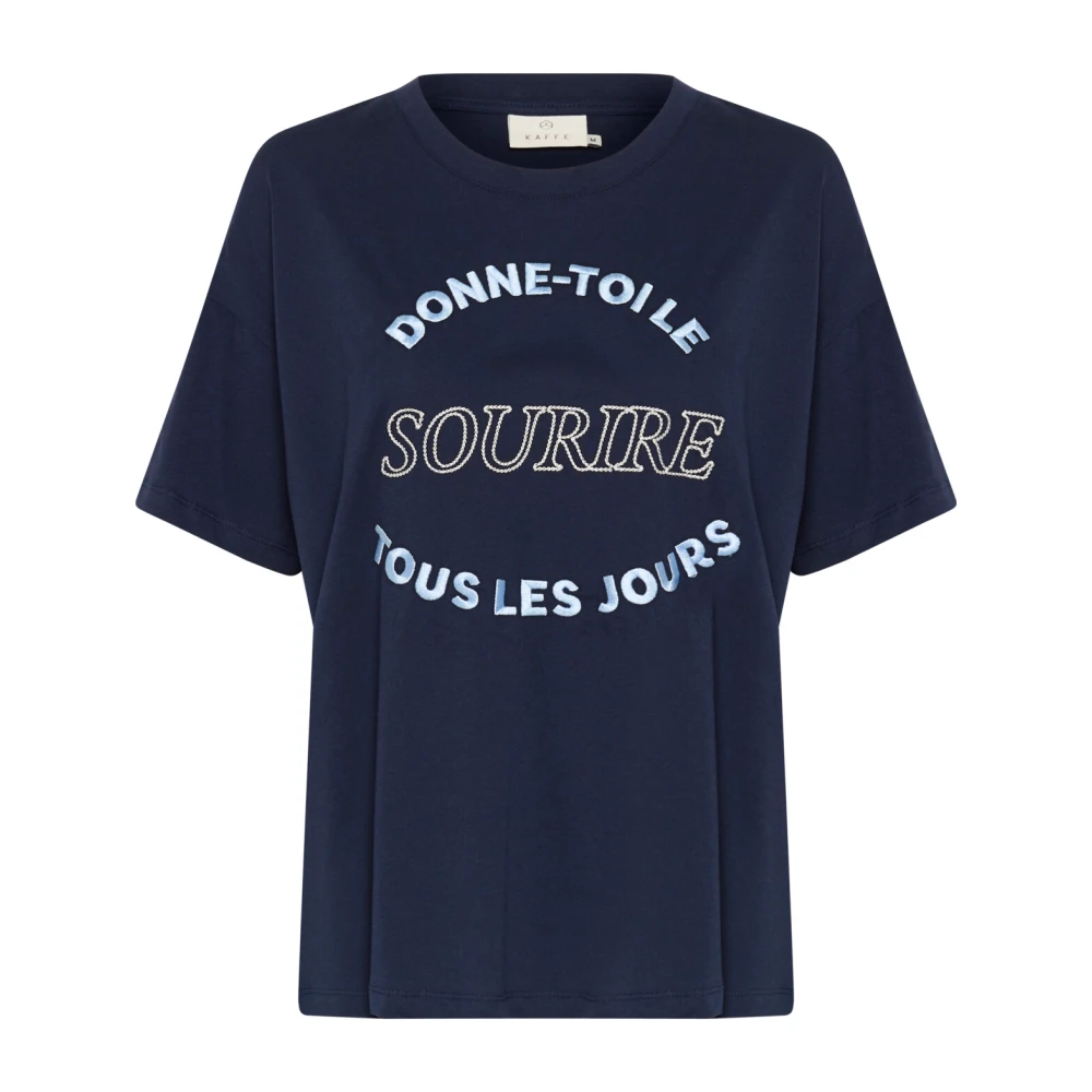 Kaffe - Tops > T-Shirts - Blue - Kaffe - Modalova