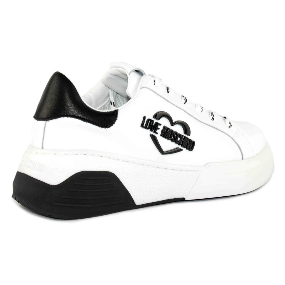 Love Moschino Witte Sneakers White Dames
