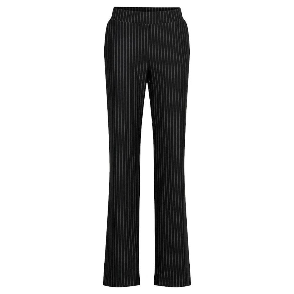 &Co Woman Pinstripe Tiana Broek Black Dames