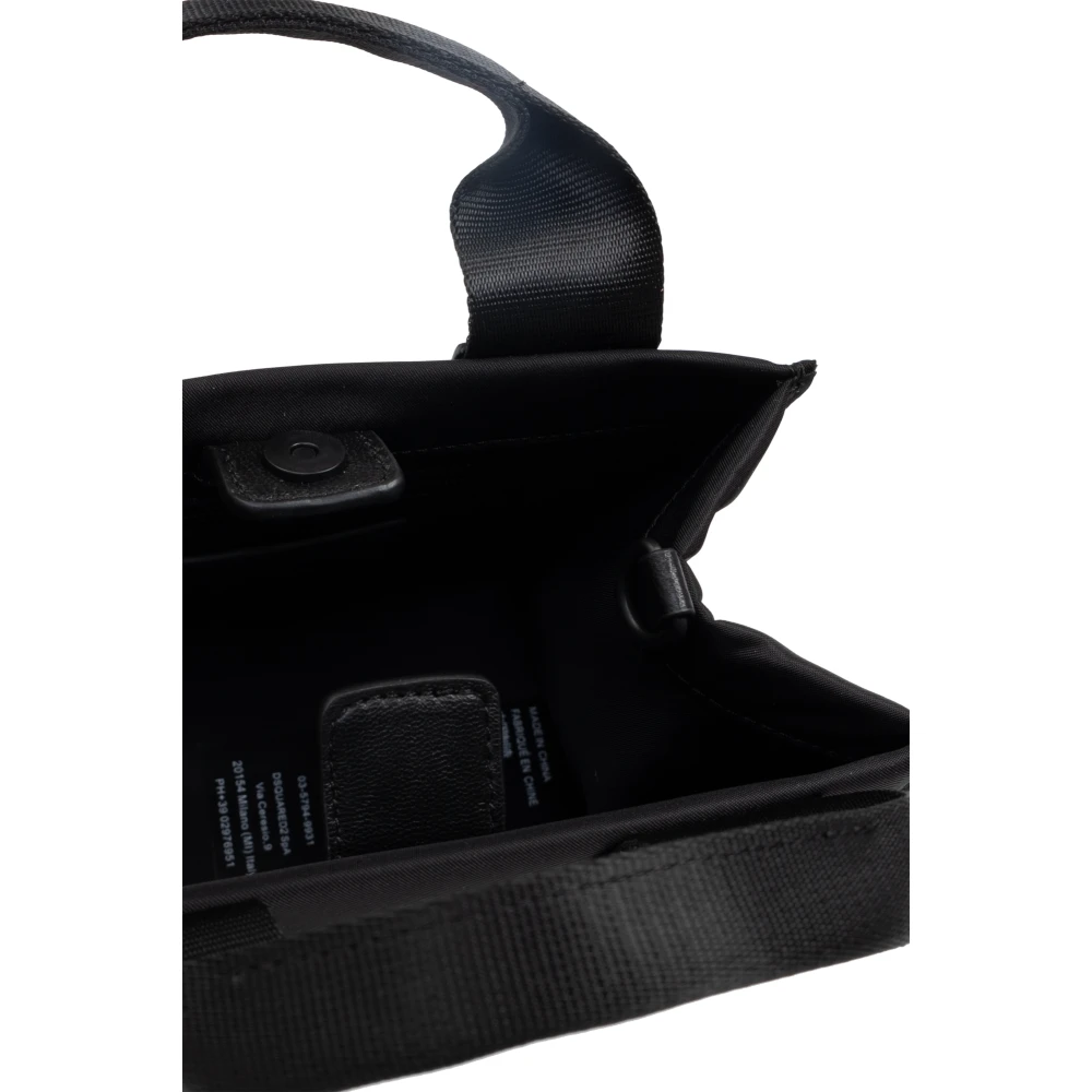 Dsquared2 Handtas met bedrukt logo Black Dames