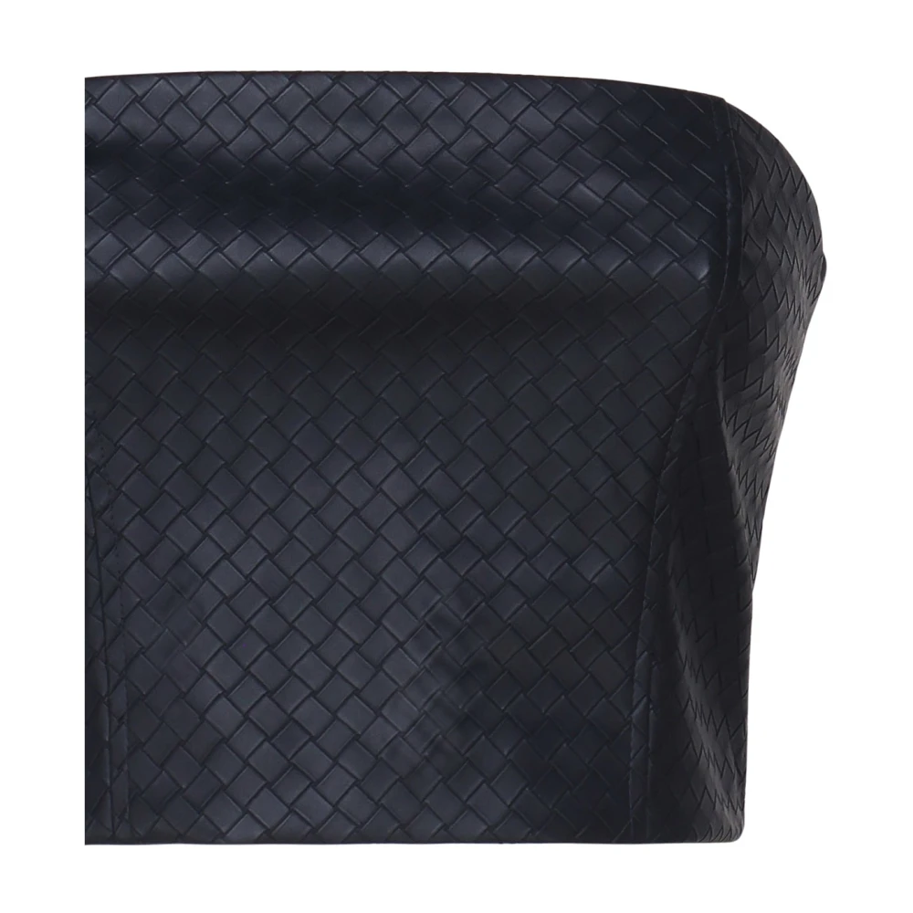 Rotate Birger Christensen Gevlochten Bandeau Cropped Top Blue Dames