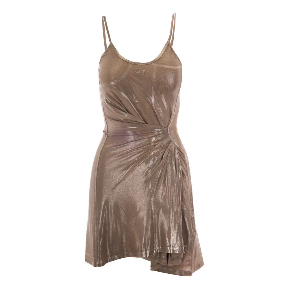 Diesel Vrouw Beige Kleedjes Dames, S, D-Invy Mini Jurk