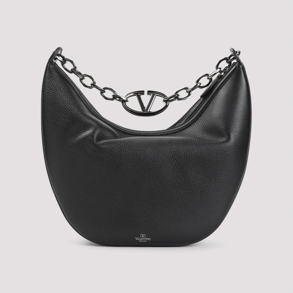 Valentino Garavani Moon Medium Hobo Tas Black Heren