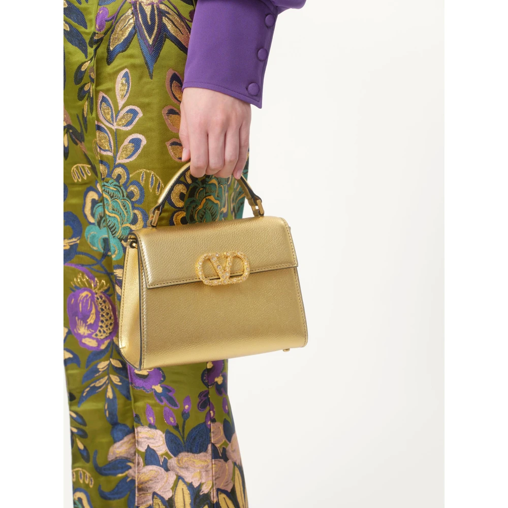 Valentino Garavani Paarse zijden overhemd met madeliefjesdetail Purple Dames