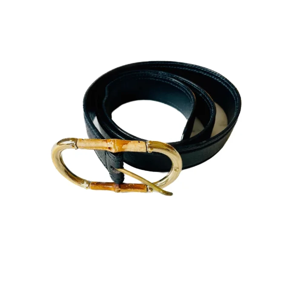 Gucci Vintage Pre-owned Leather belts Black Dames