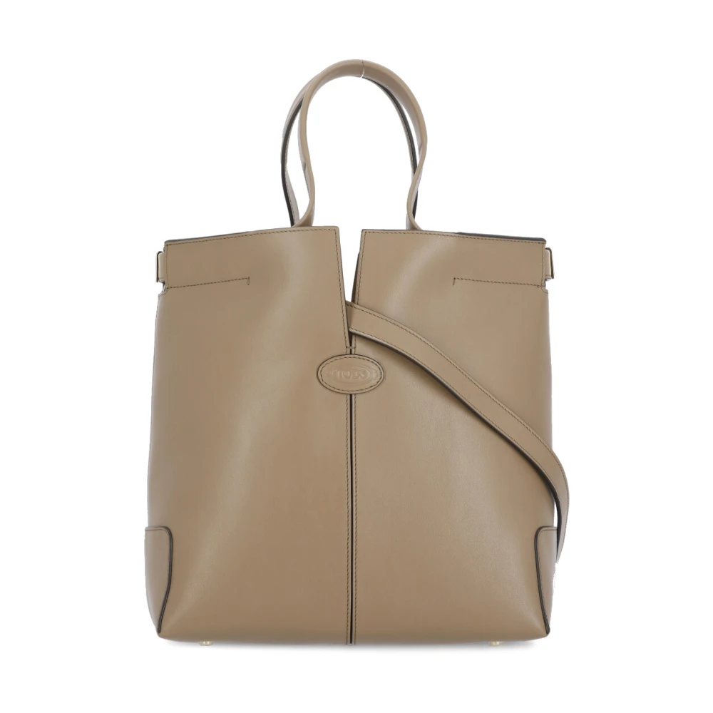 TOD'S Bruine Leren Dames Tas met Handvatten Brown Dames