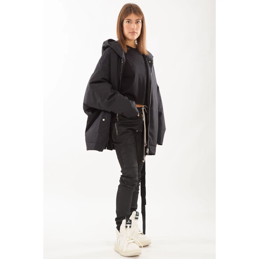 Rick Owens Hooded Peter Parka Black Dames