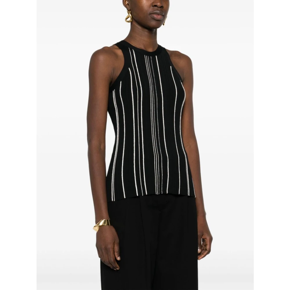 TotêMe Vlecht Tank Top Black Dames