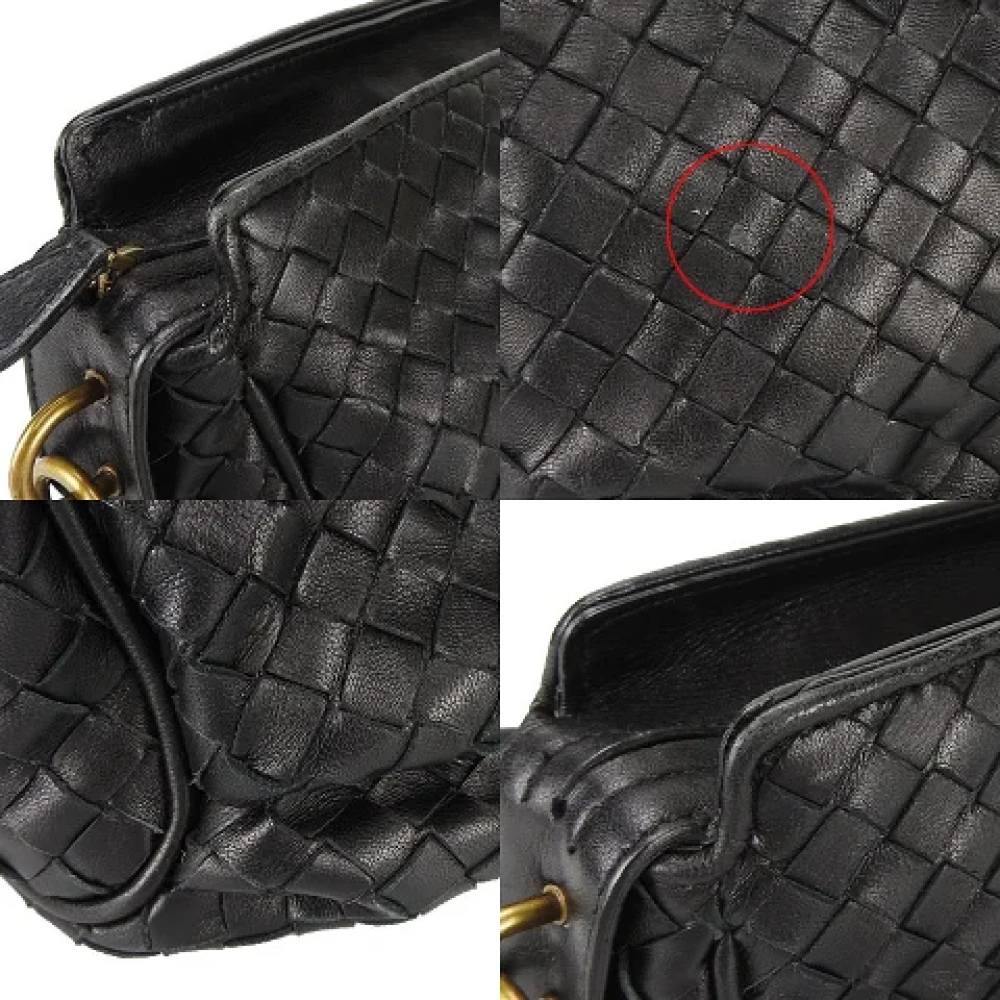 Bottega Veneta Vintage Pre-owned Leather shoulder-bags Black Dames