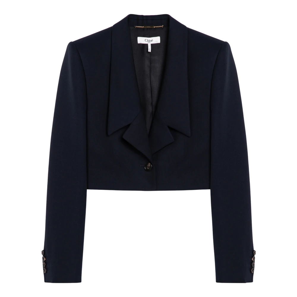 Chloé Single-Breasted Jas Blue Dames