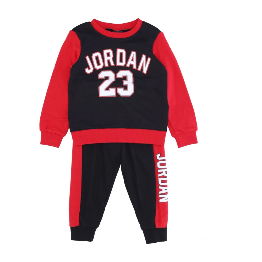 Jordan Multicolor Kids Sport Sets, Unisex, 6 Y, Kids Crew Set Black Tracksuit