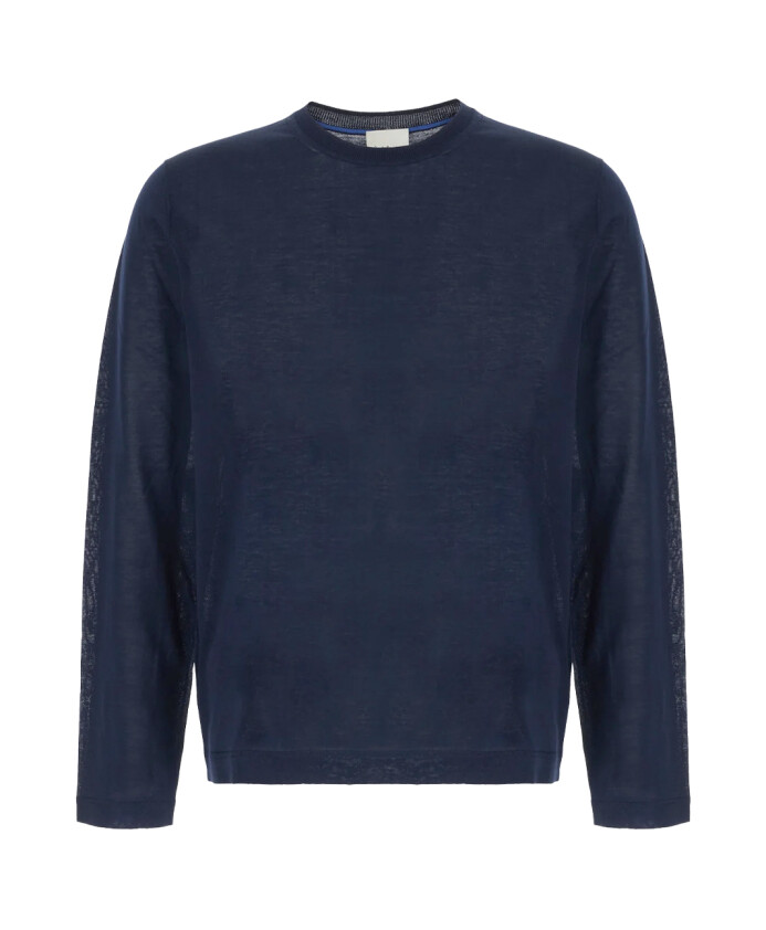 pull-col-rond-bleu-en-maille-fine