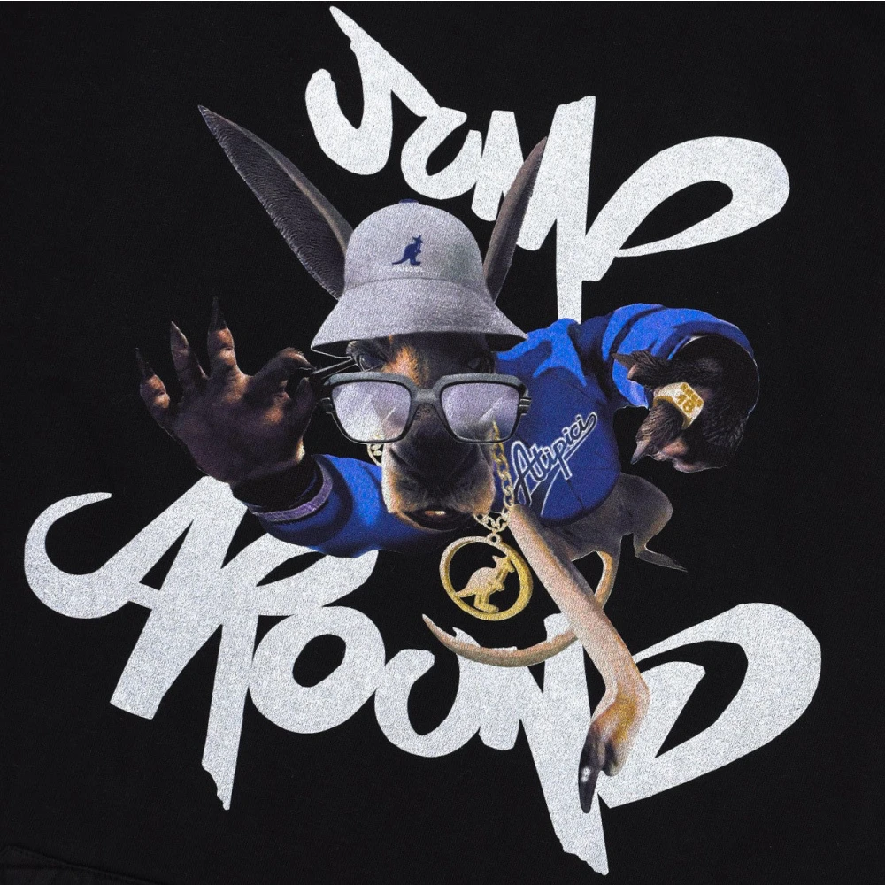 Kangol Zwarte Limited Edition Jump Around Hoodie Black Heren