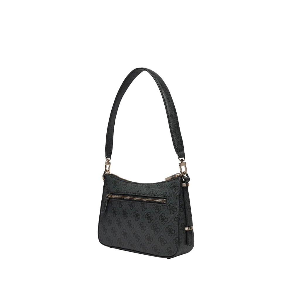 Guess Elegante Zwarte Schoudertas Klassiek Ontwerp Black Dames