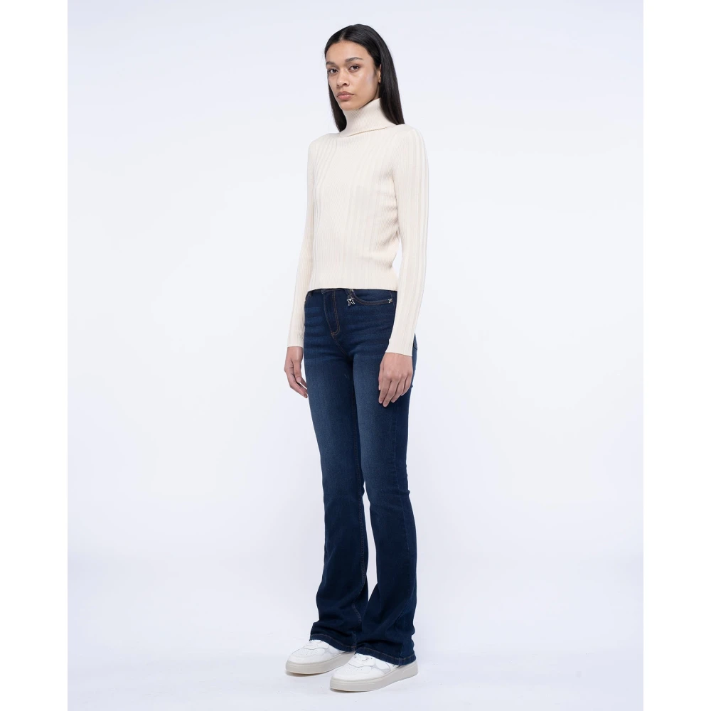 John Richmond Gestreepte Dolcevita White Dames