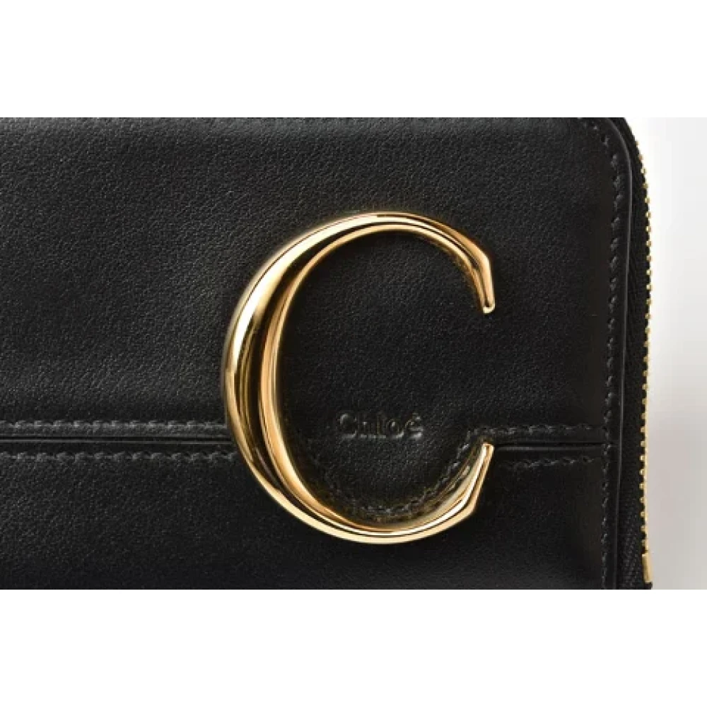 Chloé Pre-owned Leather wallets Black Dames