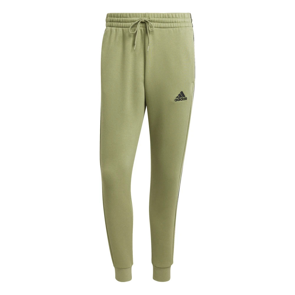 Adidas Essentials Fleece 3-Stripes Groene Sweatpants Green Heren