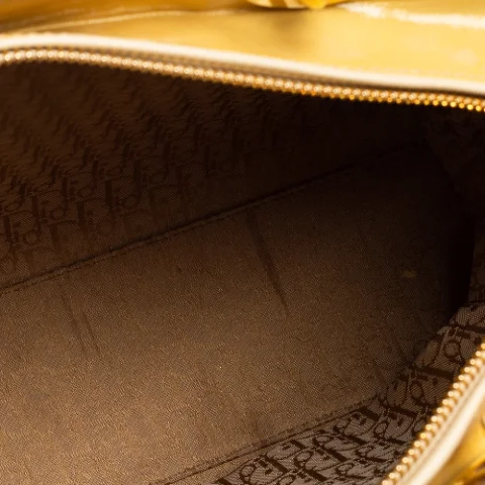 Dior Vintage Pre-owned Leather totes Yellow Dames