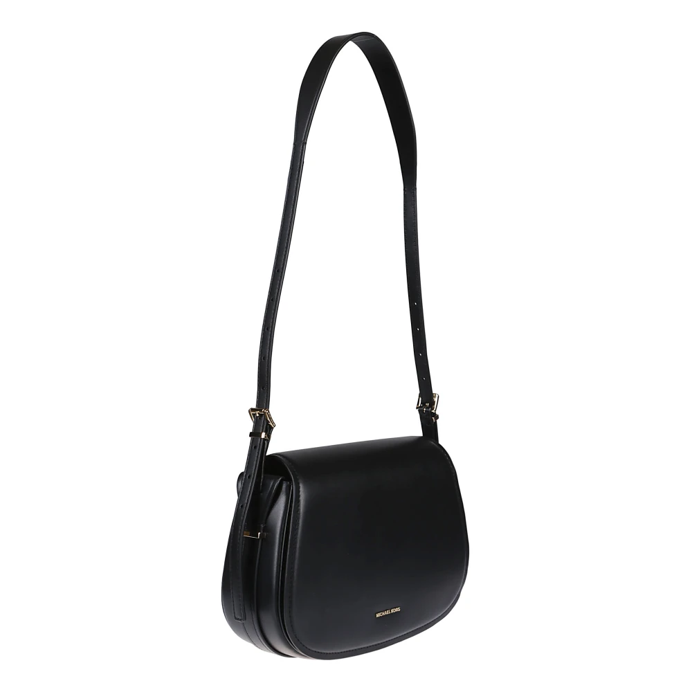 Michael Kors Stijlvolle Flap Messenger Tas Black Dames