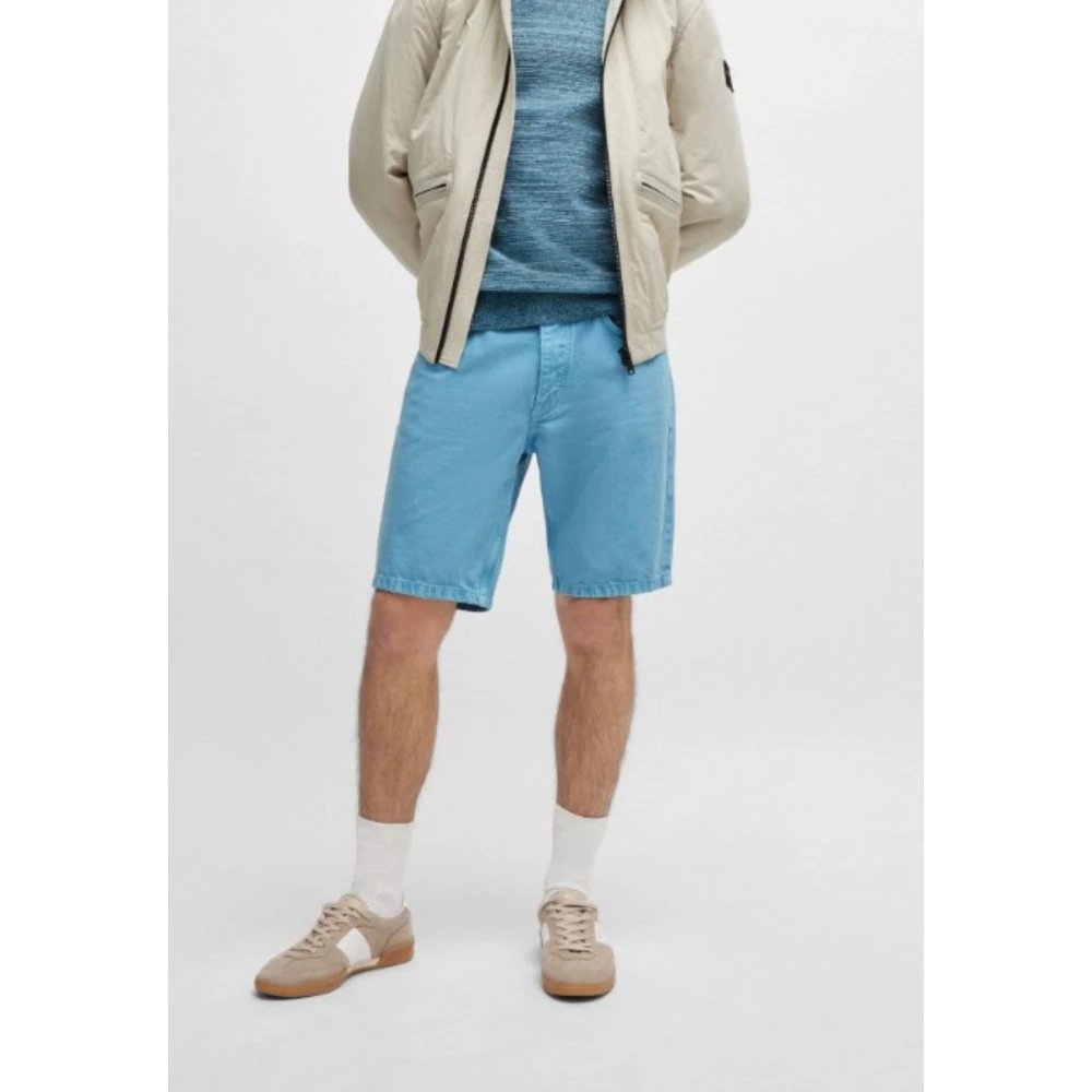 Hugo Boss Heren Anderson Shorts Pistol Stijl Blue Heren