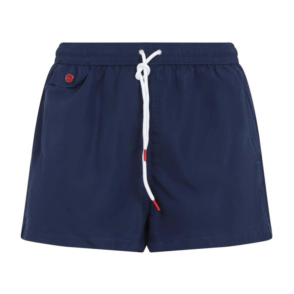Kiton Blauwe zwemkleding voor mannen Blue Heren