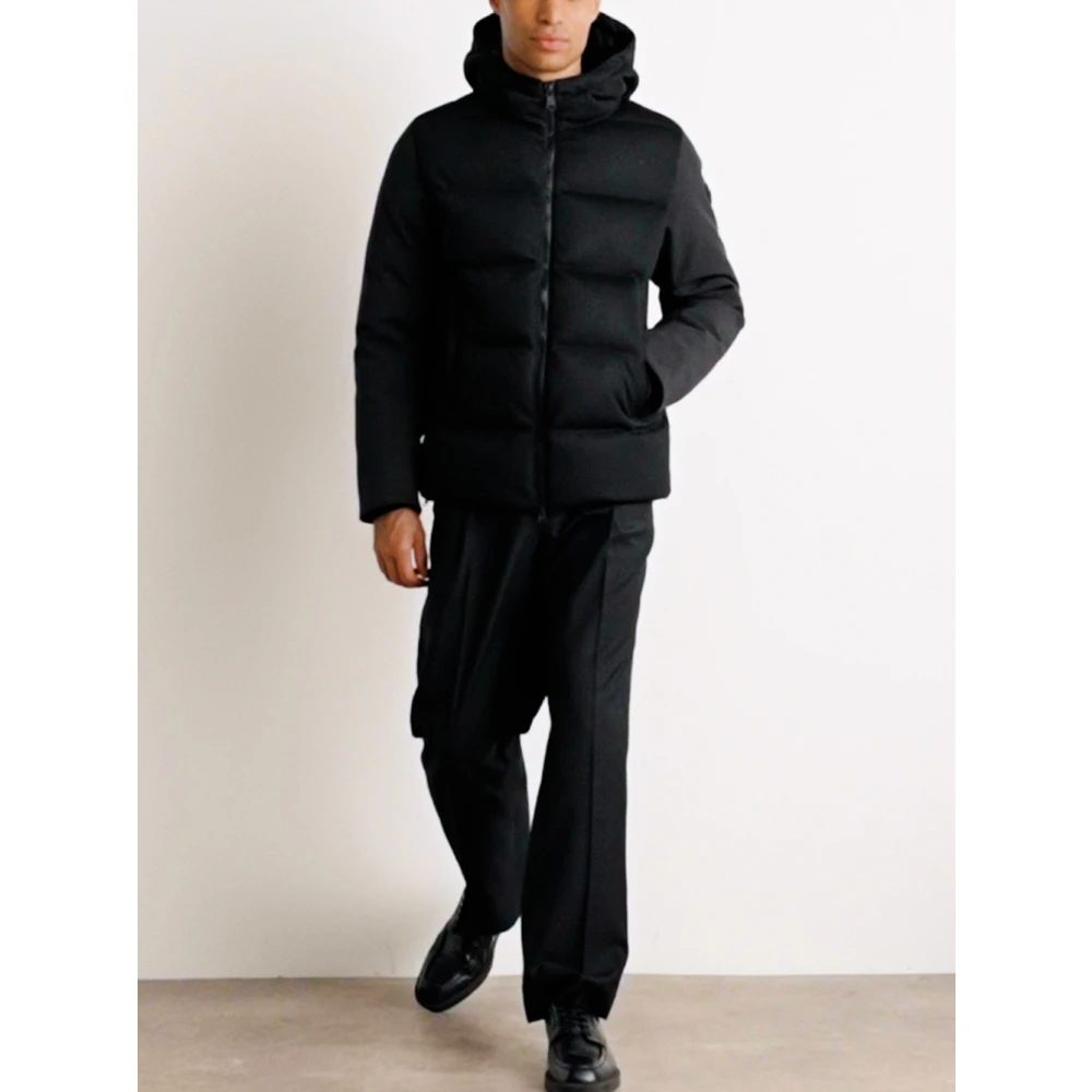 Colmar Zwarte gewatteerde jas met capuchon Black Heren