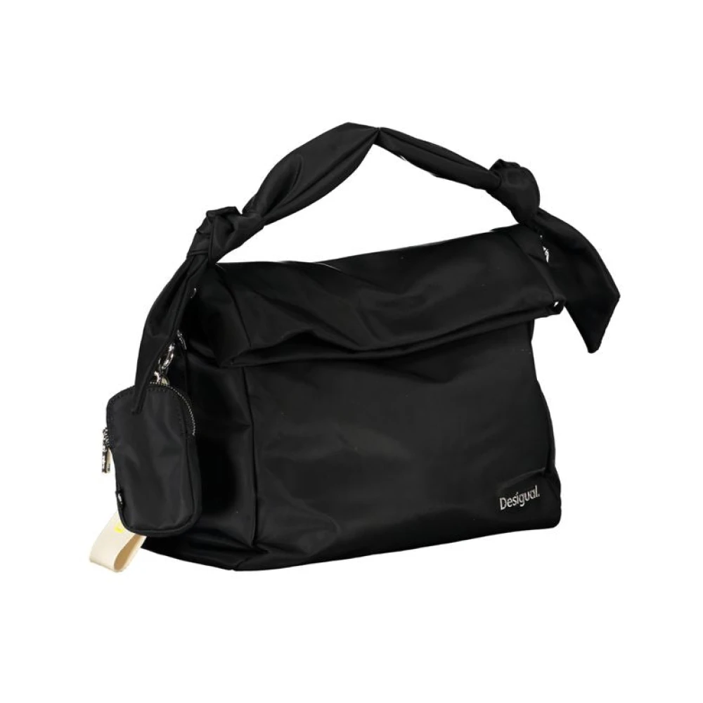 Desigual Zwarte Polyester Handtas met Verstelbare Schouderband Black Dames