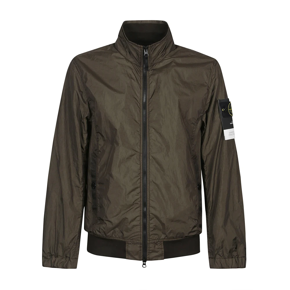Stone Island Stijlvolle jas voor mannen Green Heren