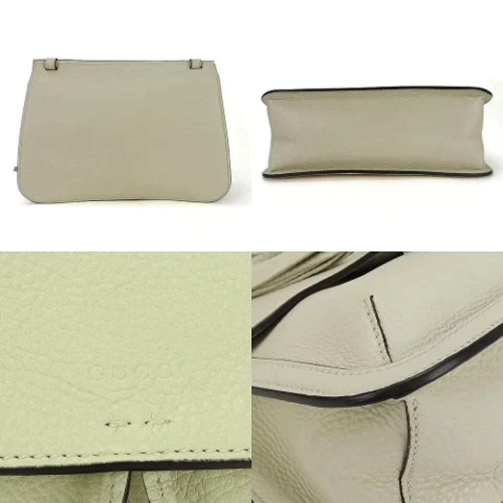Gucci Vintage Pre-owned Leather gucci-bags White Dames