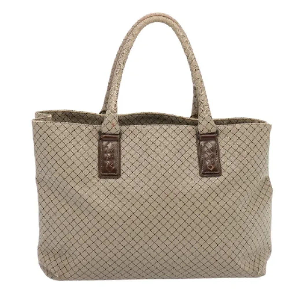 Bottega Veneta Vintage Pre-owned Canvas totes Beige Dames