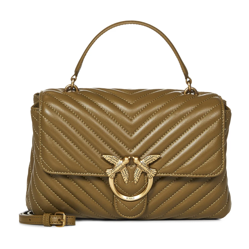 pinko Groene Love Birds Diamond Cut Tas Green Dames